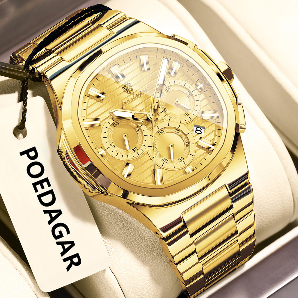 Hommes Imperméable Multifonctionnelle Montre lumineuse