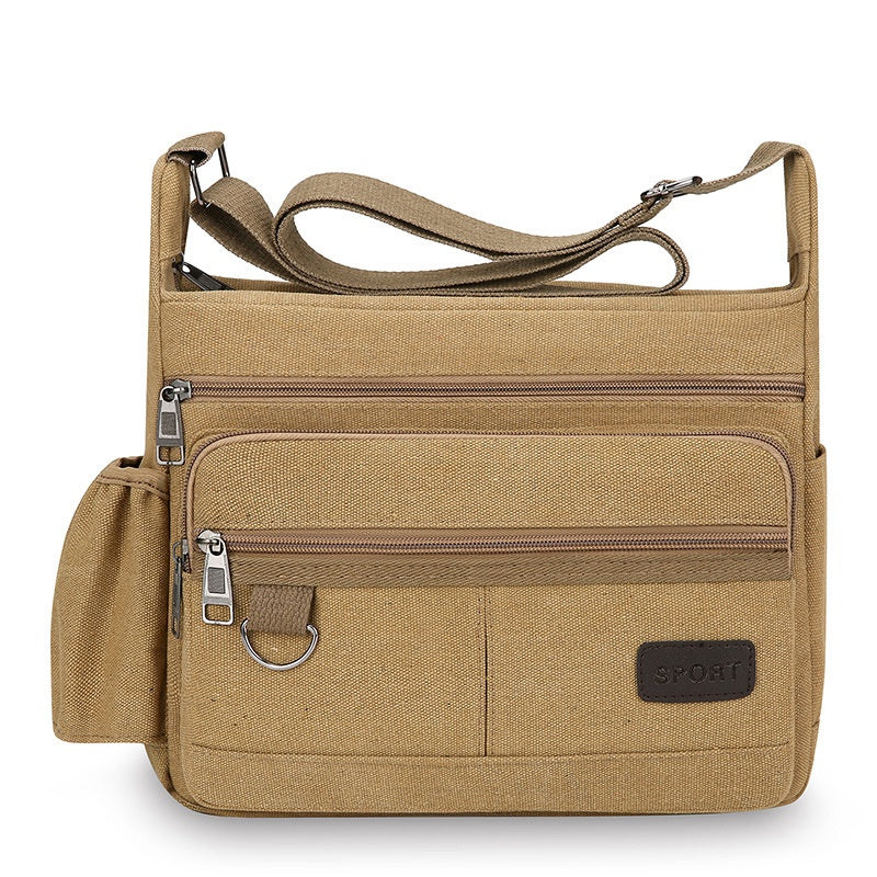 Multifonctionnel Loisirs Grand dispositif de rangement Toile Crossbody sac de voyage