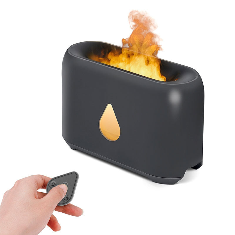 Diffuseur d'arôme bicolore Accueil Bureau Panneau de surface 3D Humidificateur de flamme