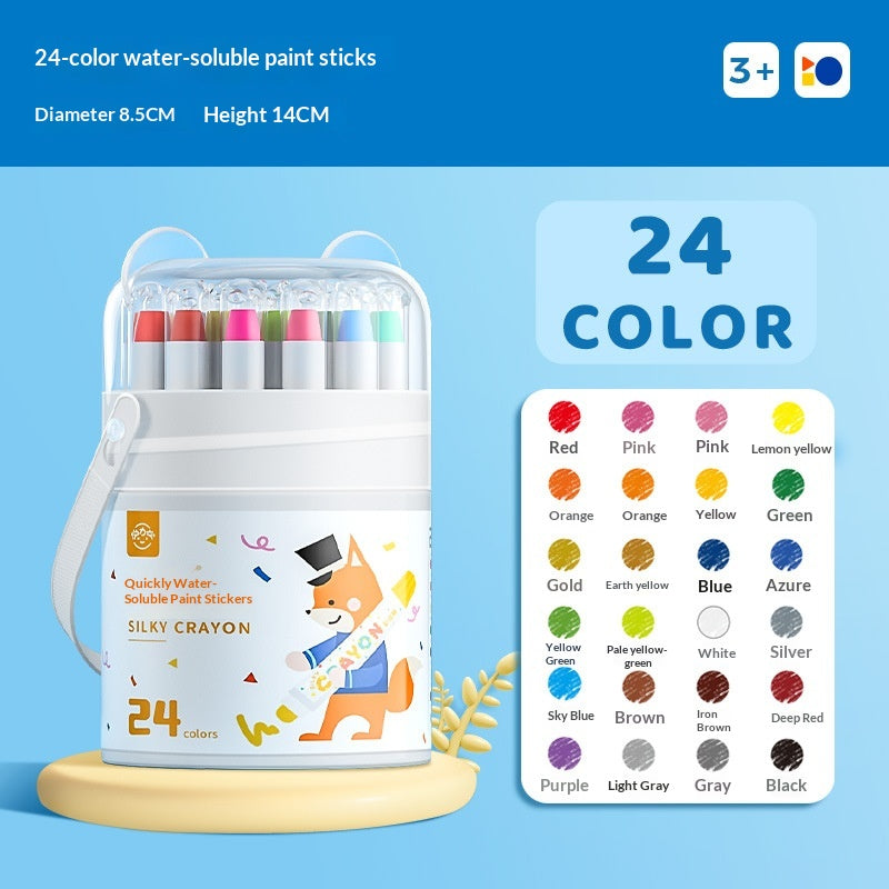 Pastels d'huile pour enfants lavables qui se fendent ou saignent par le papier