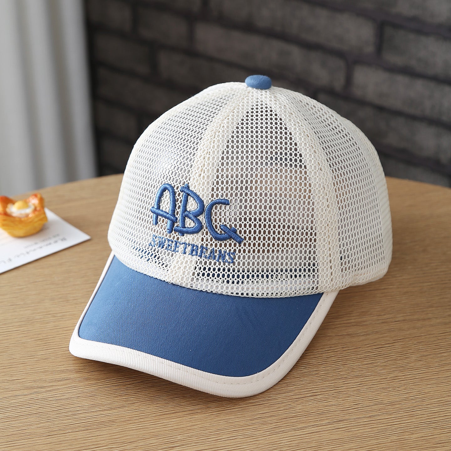 Casquette de baseball brodée pour enfants en tissu respirant ABC