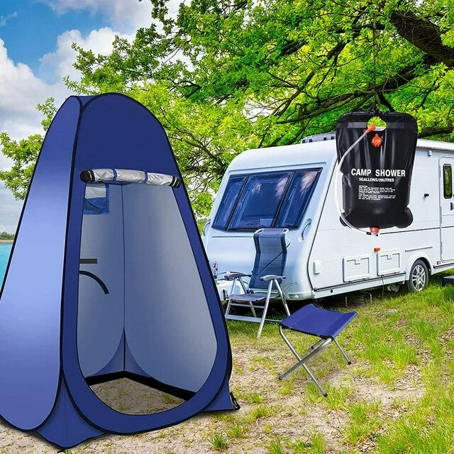 Vie privée Tente douche extérieure portable Tente Camp Toilette Rain Shelter