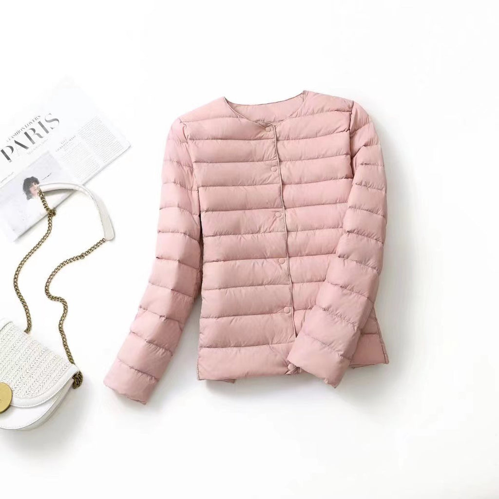 Femmes Léger Blanc Duck Down Jacket