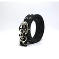 Couple homme Mode Coréen Style Hollow Punk Pantalons Ceinture