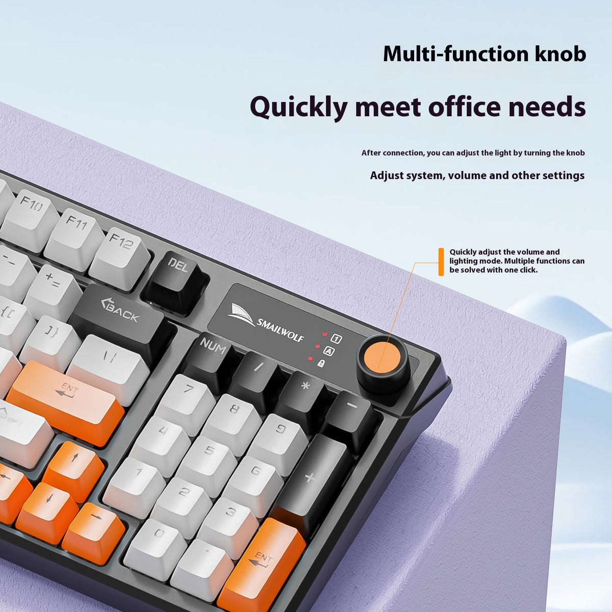 Wired Knob E-sports Gaming Laptop Mechanical Keyboard