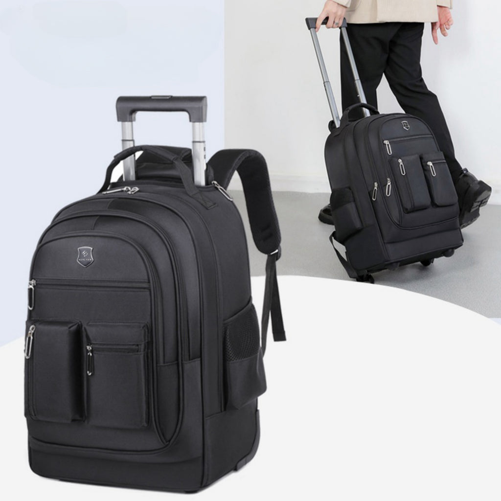 Sac à dos de voyage de grande capacité avec roues