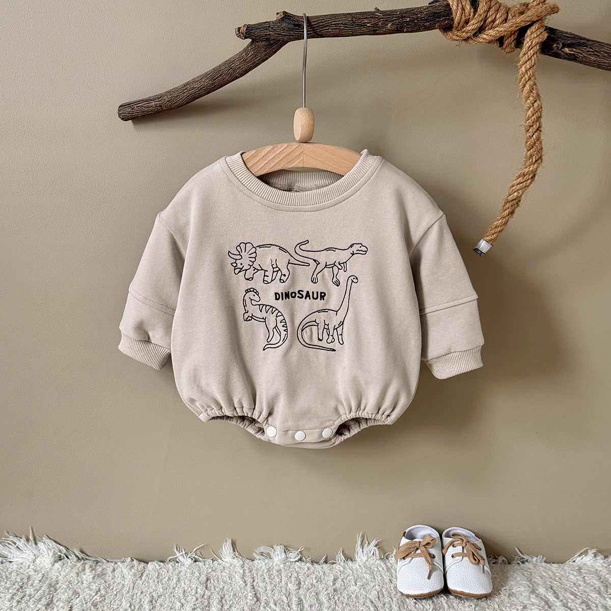 Versatile Casual Col d'équipage Baby Onesie Hoodie