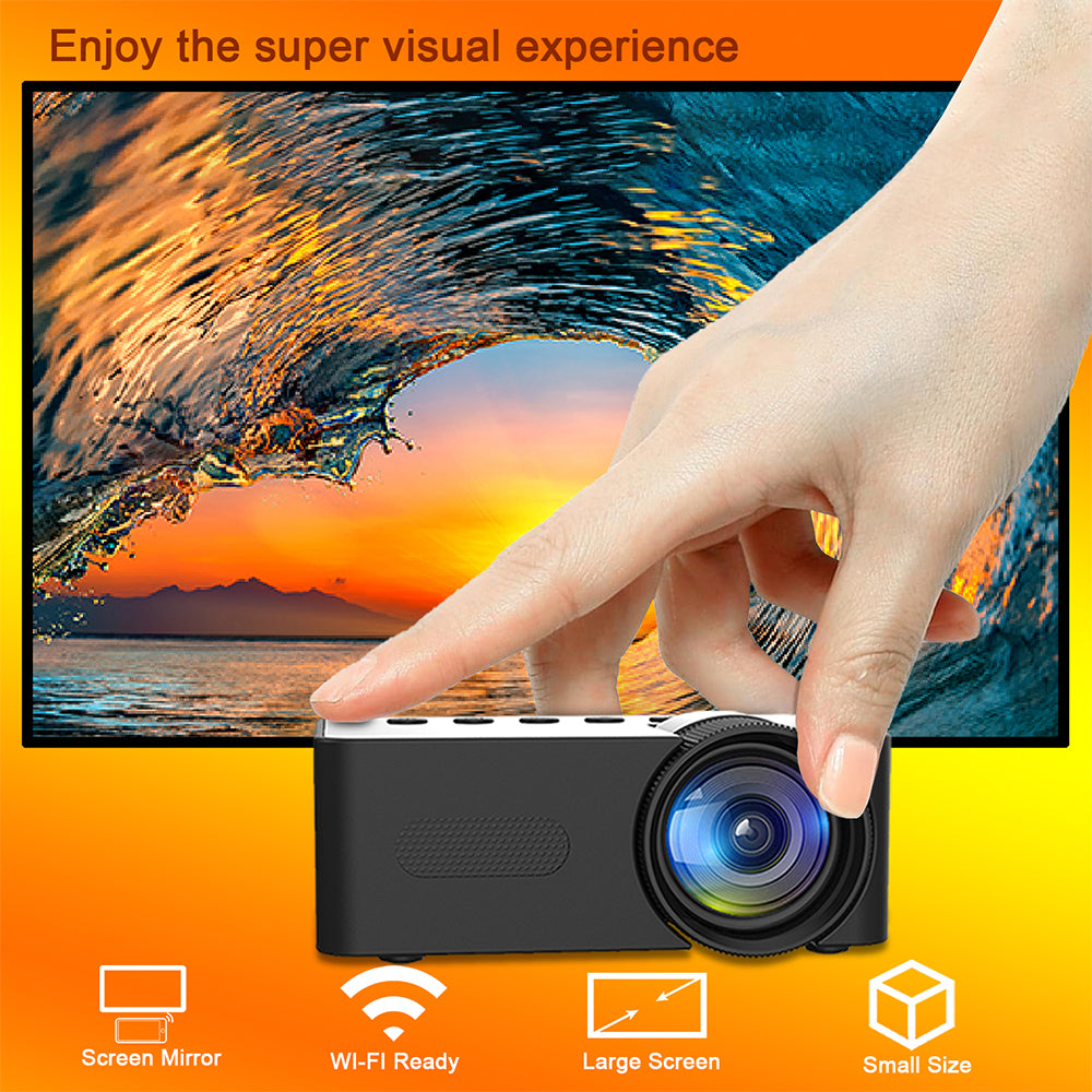YT100 Home Mini Portable Mini Projecteur HD Home Wireless Mini Phone Projection