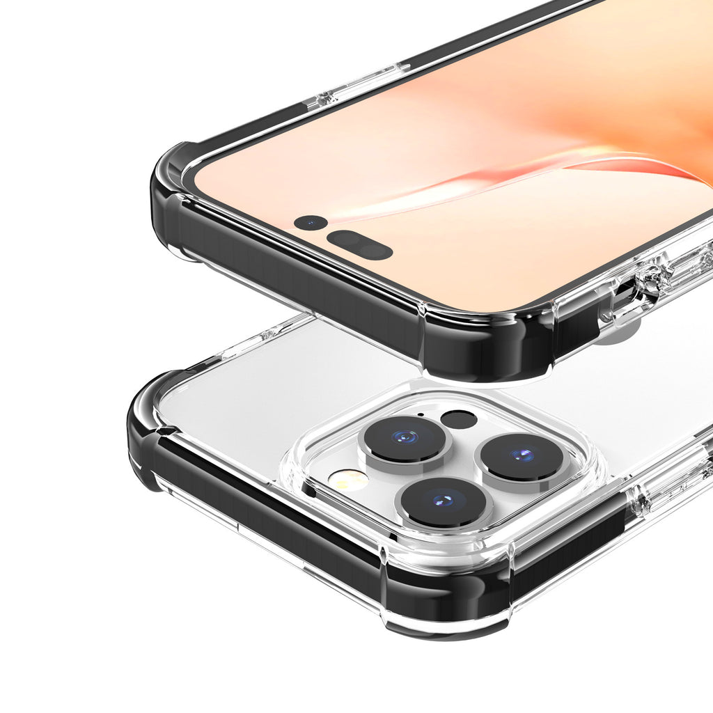Étui de téléphone à quatre corners acrylique résistant à la goutte