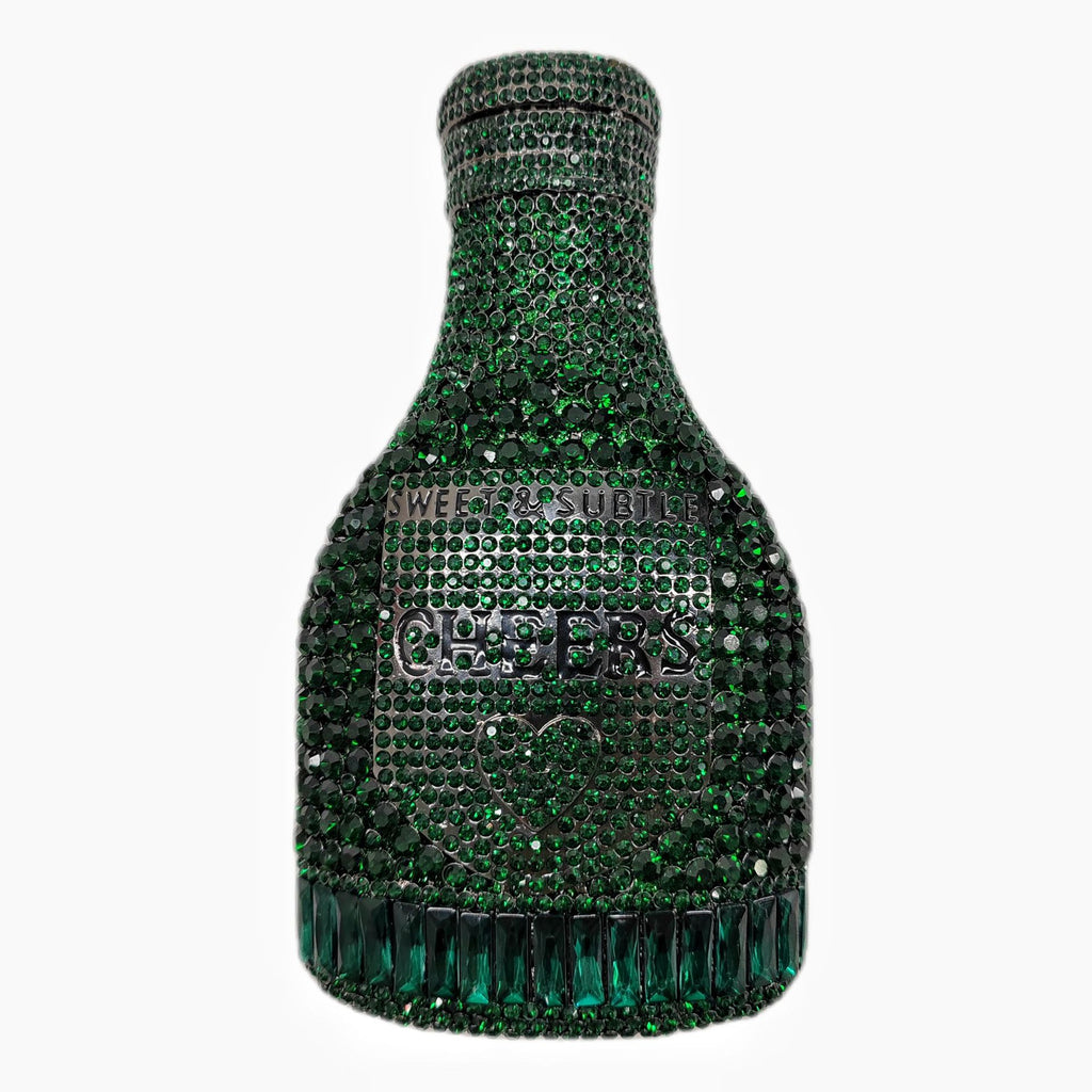 Bouteille de Champagne Strass Soir Clutch Sac Femme