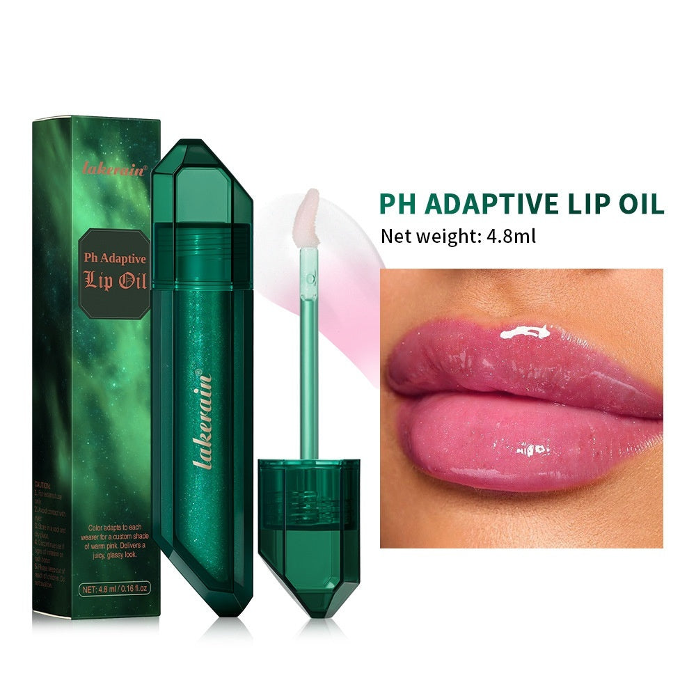 Résistant à la température miroir-comme l'huile de lèvre hydratant Dewy pour les lèvres radiantes Plump