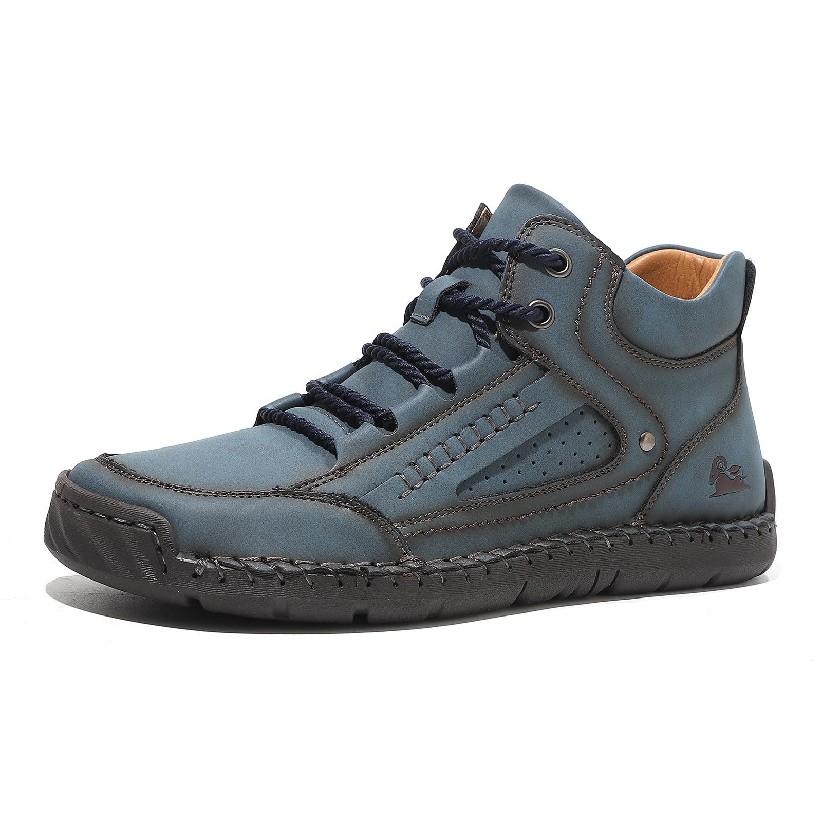 Hommes Confortable et respirant Chaussures haut-top à lacets plats