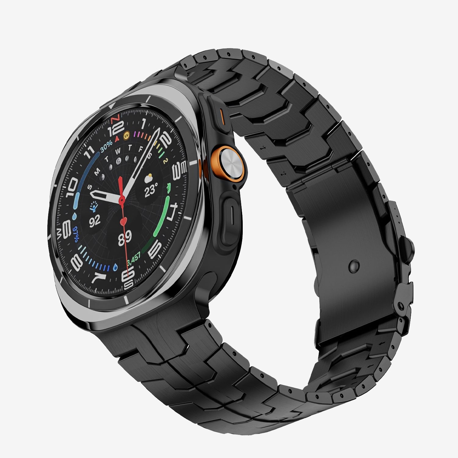Simple Casual Pure Titanium Bracelet solide en métal
