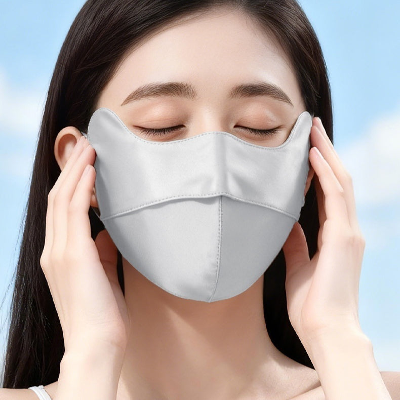 Masque de Soie Protège Soleil Femmes Protection UV