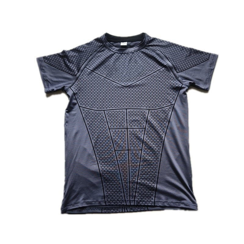 T-shirt homme pour le sport et la remise en forme Séchage rapide Breathable Stretchy and Slim-fit