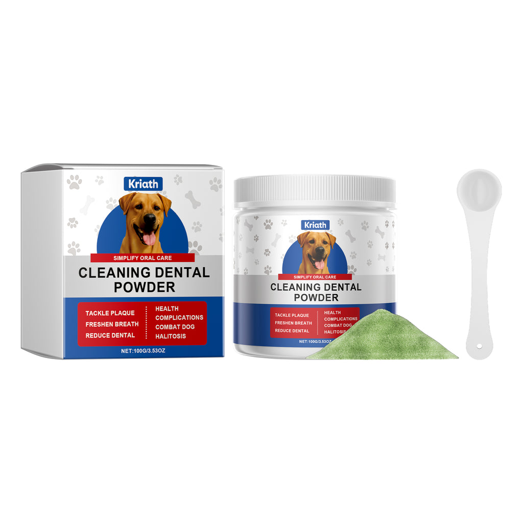 Poudre de nettoyage de dents de chien