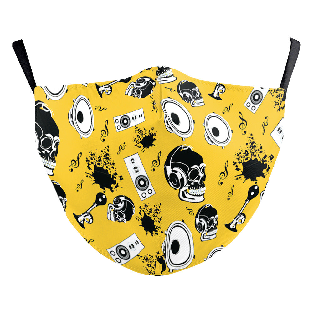 Wansheng impression numérique visage animal tigre oreille suspension masque double couche