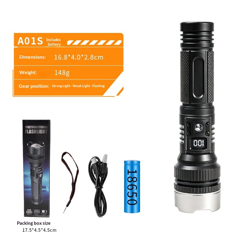 Projecteur de qualité militaire rechargeable ultra-brillant haute intensité