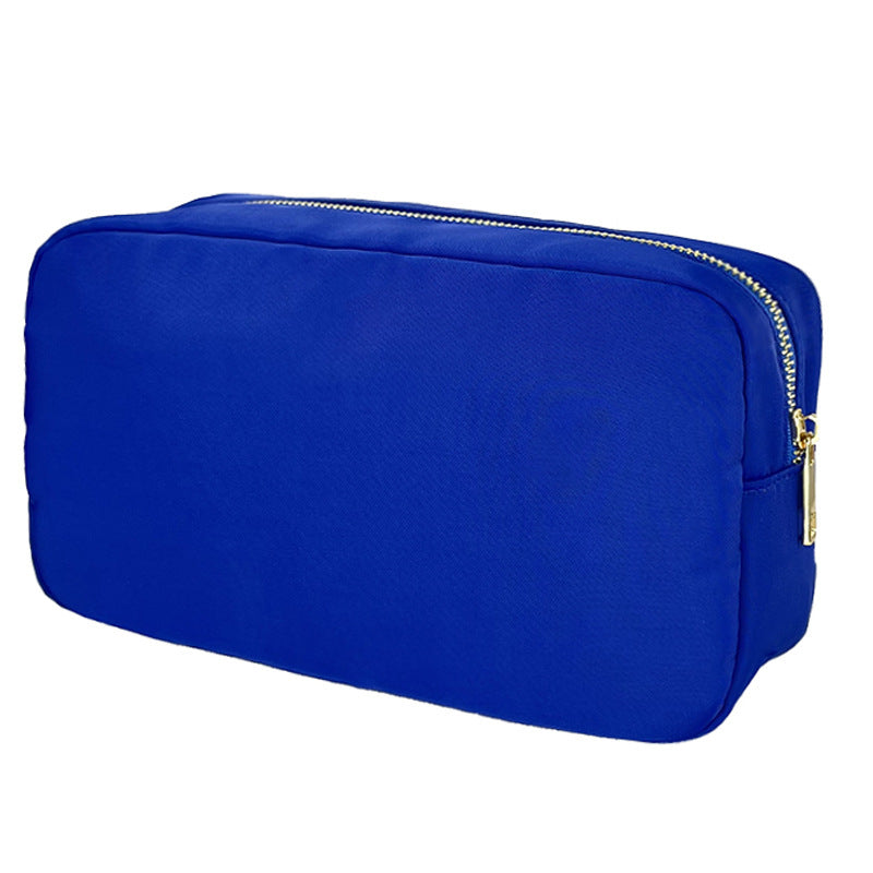 Sac de maquillage en nylon imperméable à l'eau à grande capacité