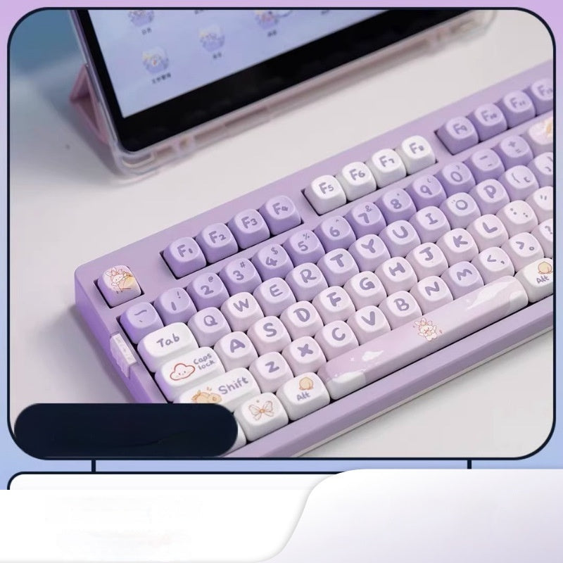 PBT Gradient Purple Lapin Key Cap Coeco Personnalisé Personnalité