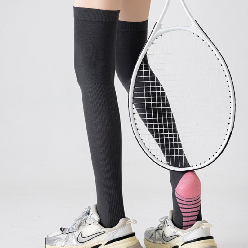Chaussettes sport à compression sur le genou