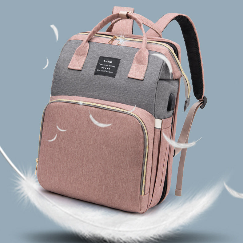 Mummy Baby Crib sac à dos Grande capacité Out Lait Sac isolé Femmes