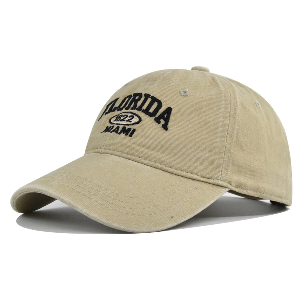 Casquette de baseball brodée versatile rétro
