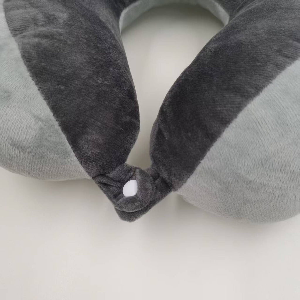 Caricature Gris Raccoon Oreiller encolure UShaped