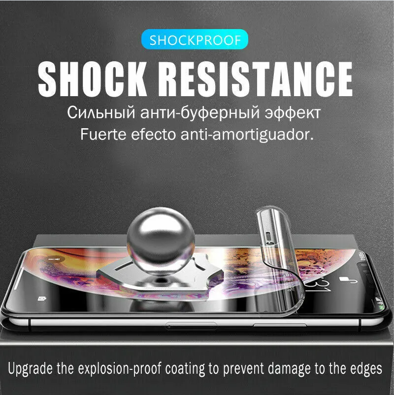 2PCS Hydrogel Screen Protector for 15 14 13 12 11 Pro Max SE X XS XR 8 7