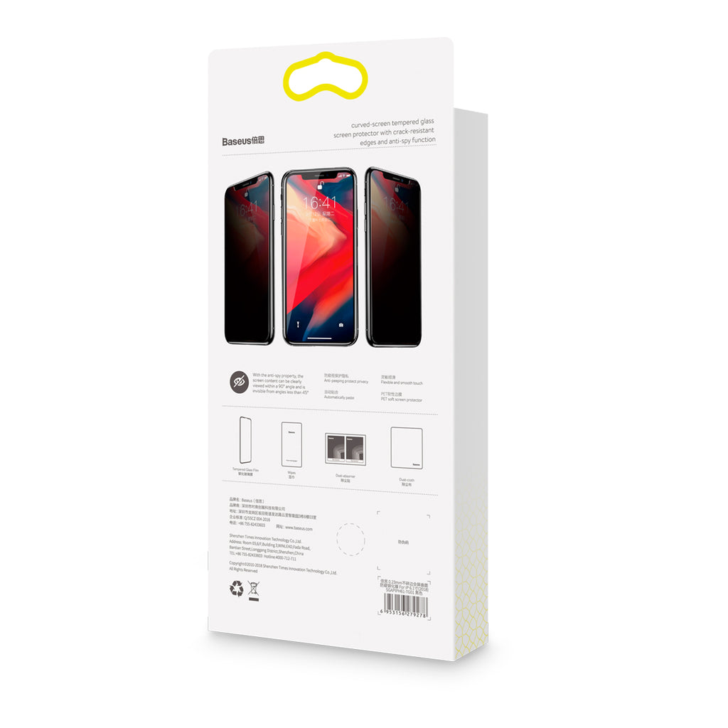 0.23mm Unbroken Edge Full Screen Curved Privacy Film trempé pour IP XR 11 6.1 En pouces
