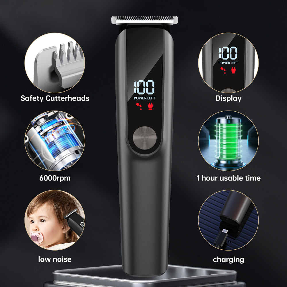 Clipper électrique à cheveux rechargeable multifonction