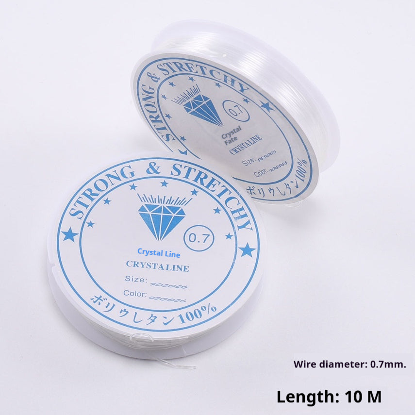 Ligne transparente de pêche en cristal blanc Ligne élastique