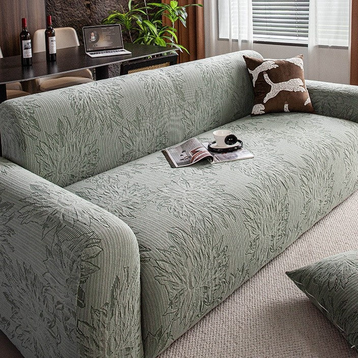 Accueil Loisirs Retro Jacquard Velvet Canapé Couverture