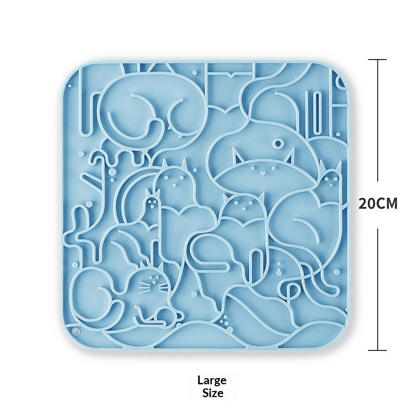 Tapis pour animaux de compagnie en silicone pour le collage