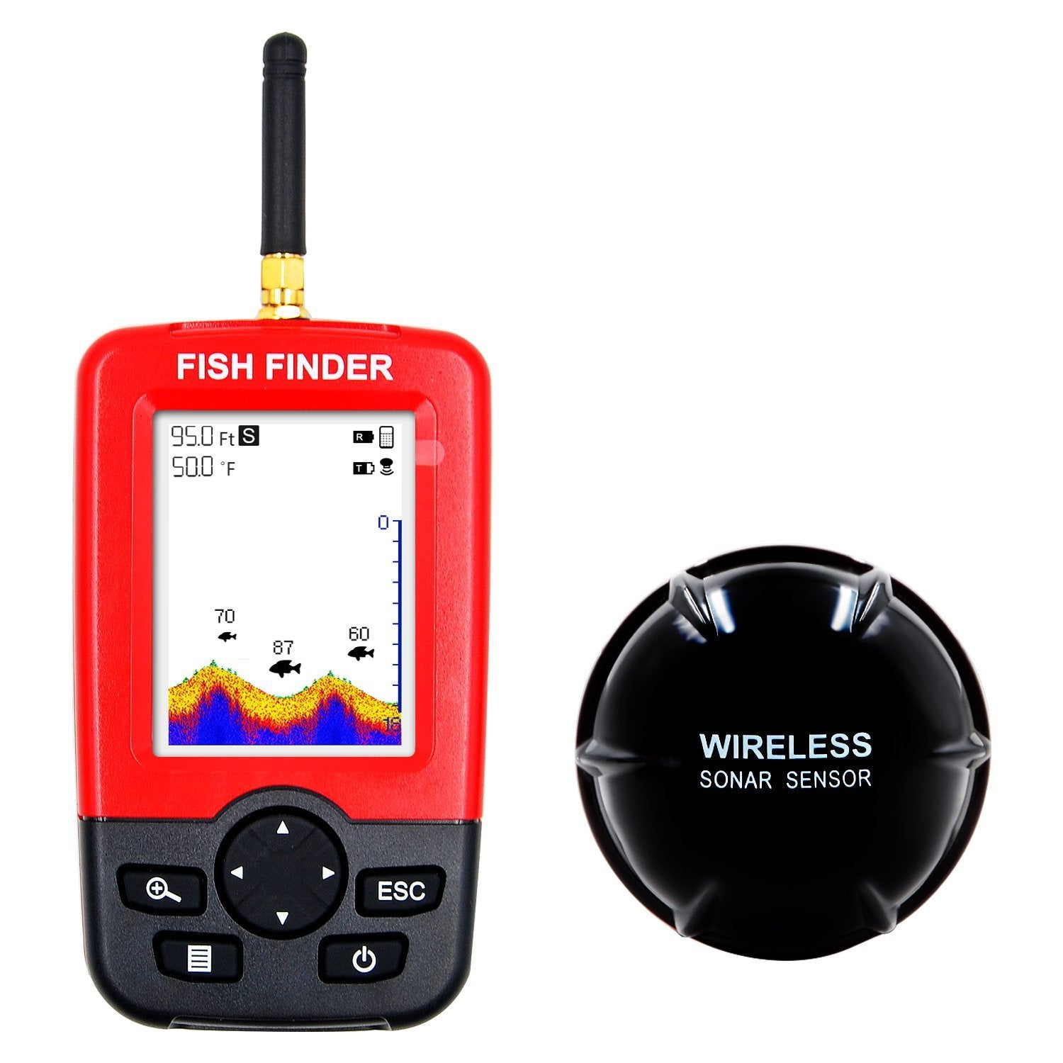 Smart Wireless Fish Finder Détection précise des postes de groupe de poissons Divers styles
