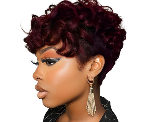 Wig Short Curly Layered Wig