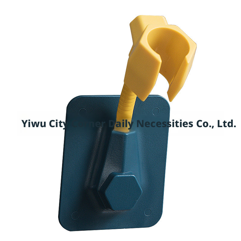 Support de douche sans punch-bleu et jaune-1 pièce
