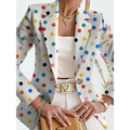 Women's trendy printed suit blazer