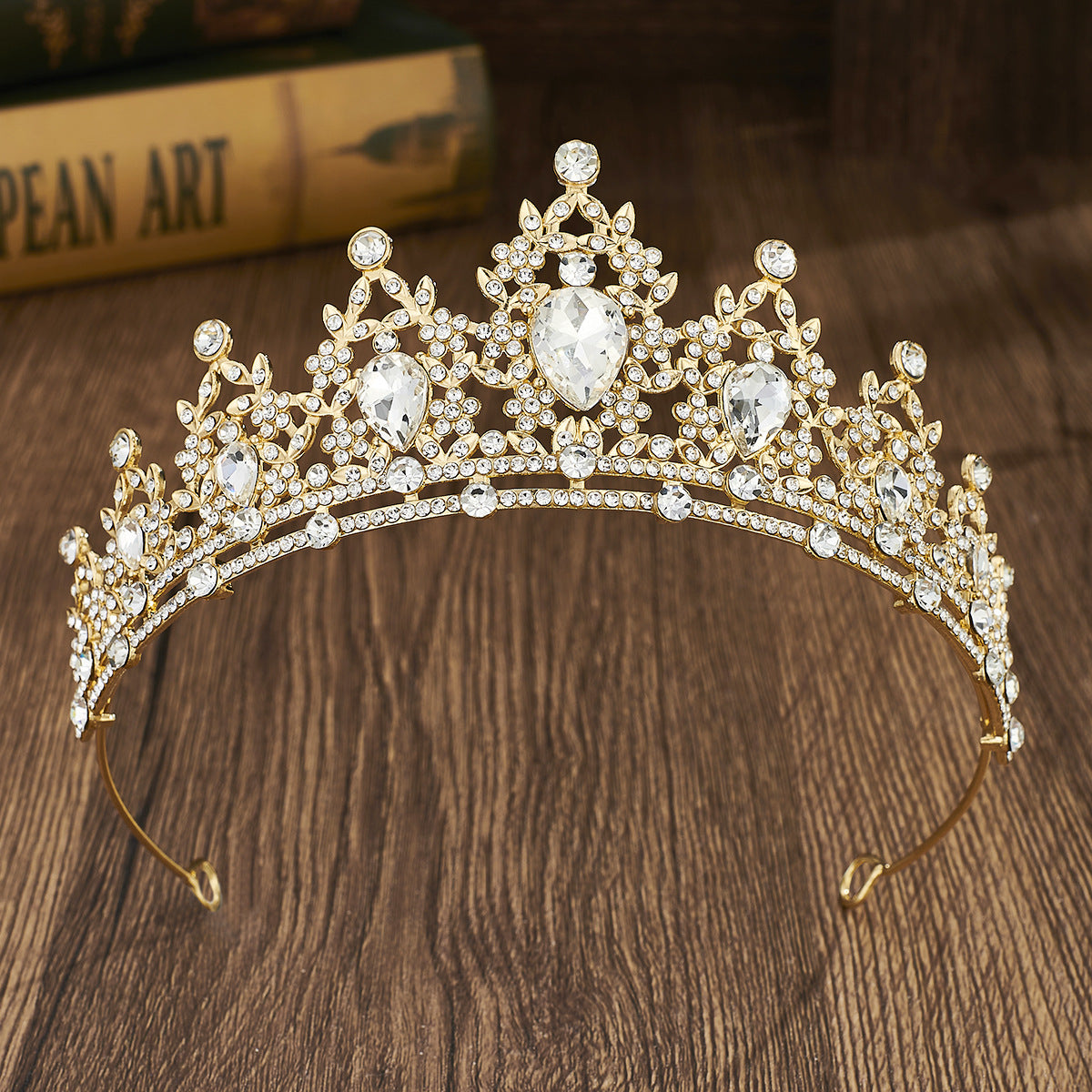 Strass Headband Alliage Couronne Robe de mariée Accessoire