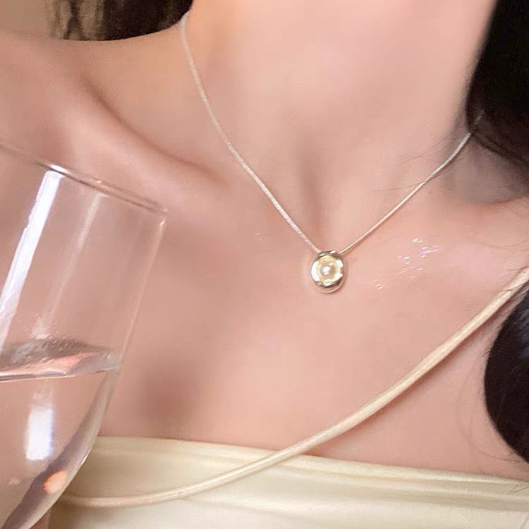 Femmes Faux Perle Collier Collier Niche Delicate Design Élégant Tempérament Sweater Cha