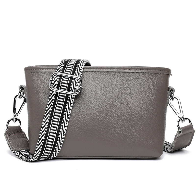 Fashionable Simple Versatile Premier-Layer Cowhide EpauleCrossbody Bag