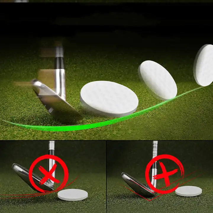 Balle de golf plate en vrac blanc unique