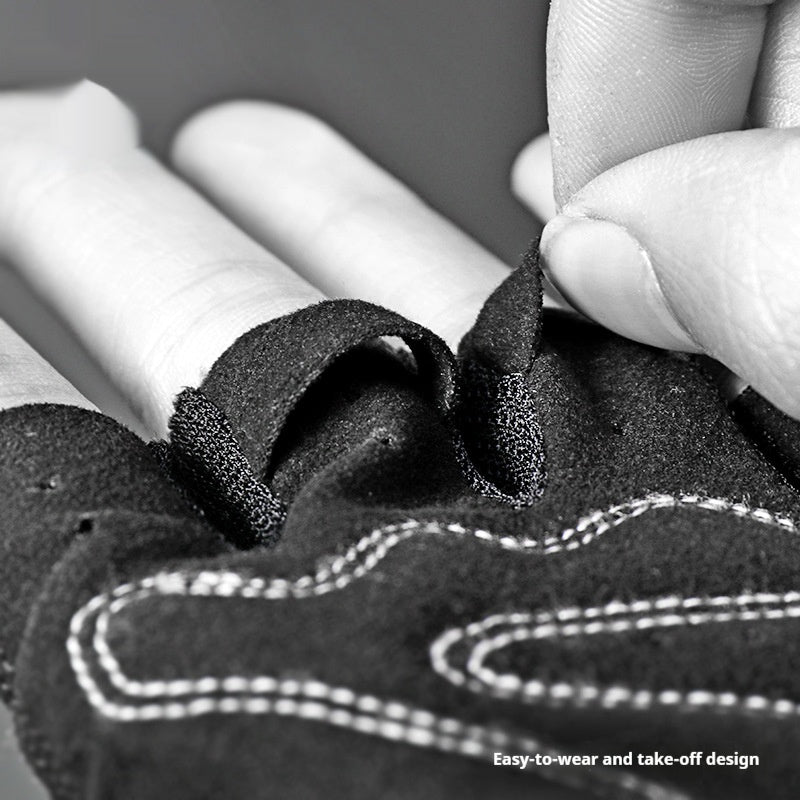 Gants de vélo demi-doigts hommes et femmes anti-dérapant respirant