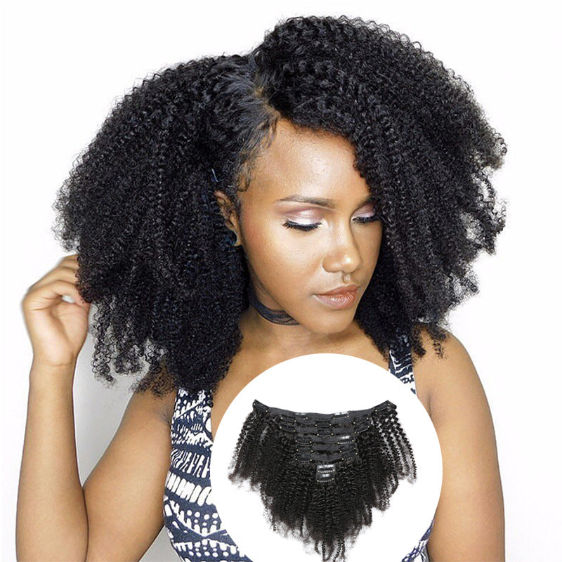 Couleur dégradée Clip véritable cheveux
