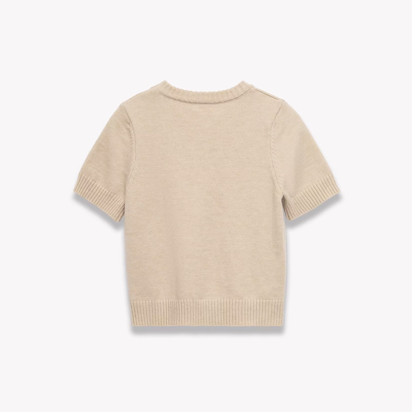 Femmes Col rond Tige simple casual