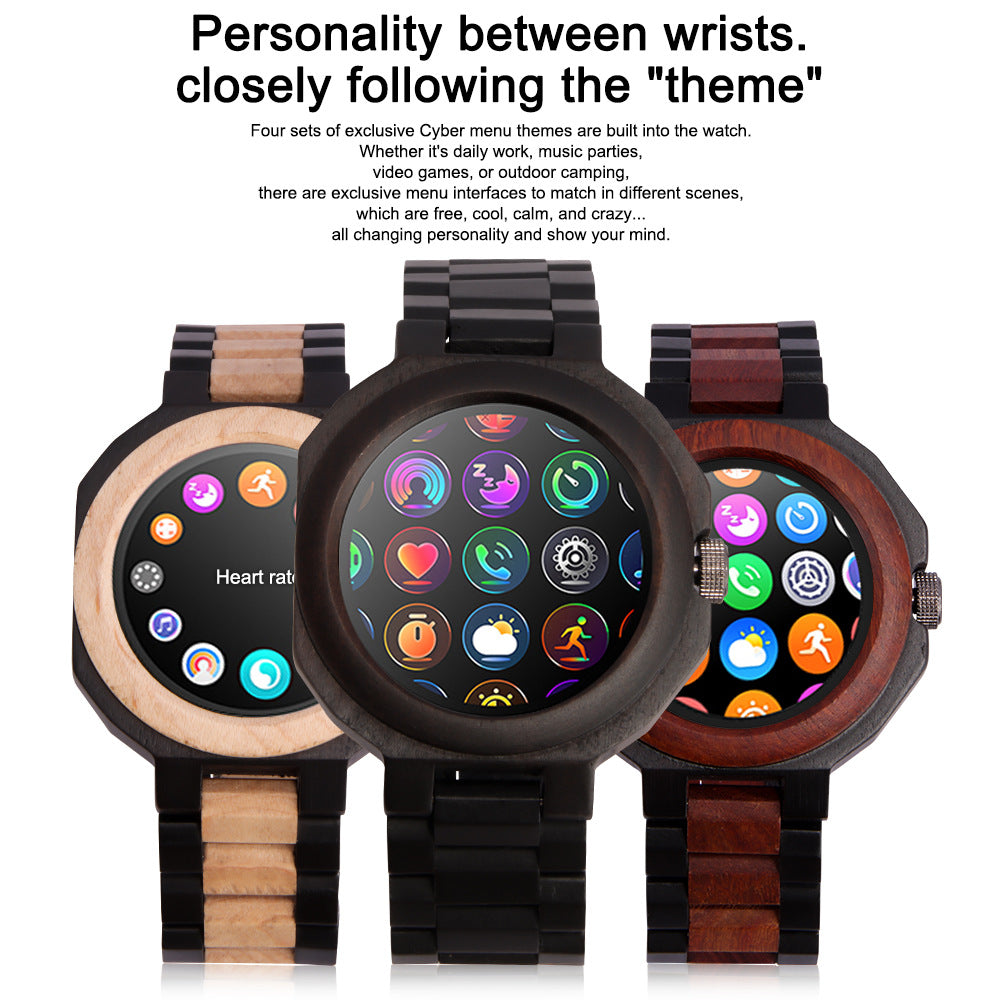 Minimalist et Multifonctionnel Neutre Montre Sandalwood