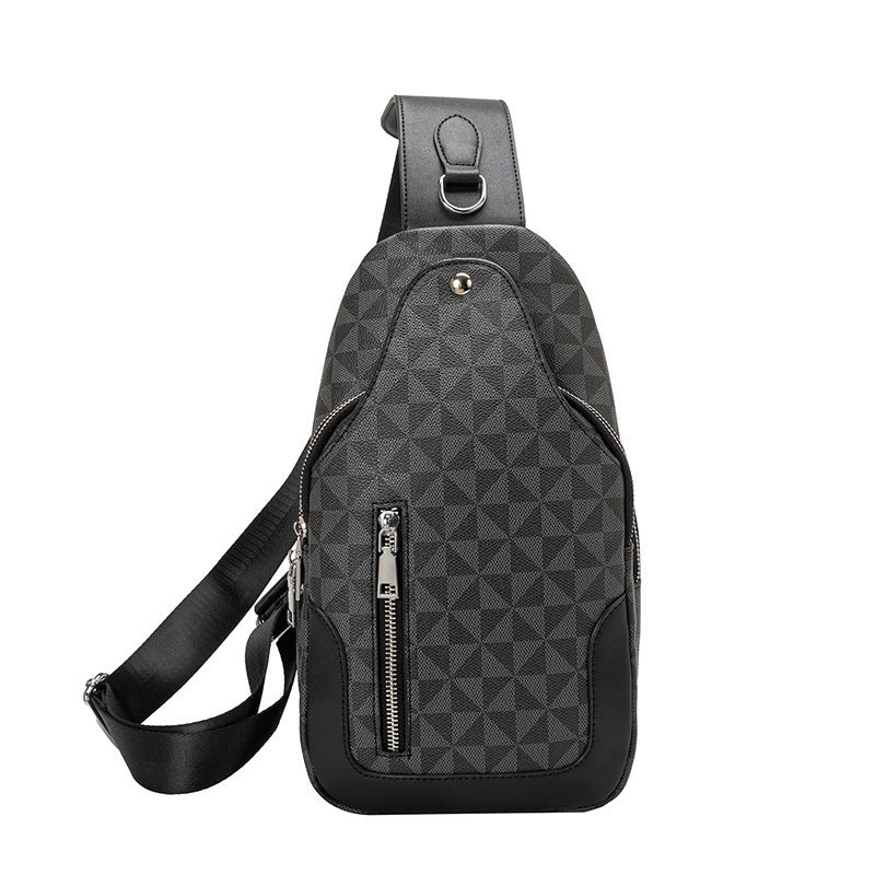 Crossbody homme Grande capacité Retro sac thoracique portable