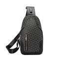 Crossbody homme Grande capacité Retro sac thoracique portable