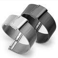 Bracelet Milani en soie tissé en acier inoxydable