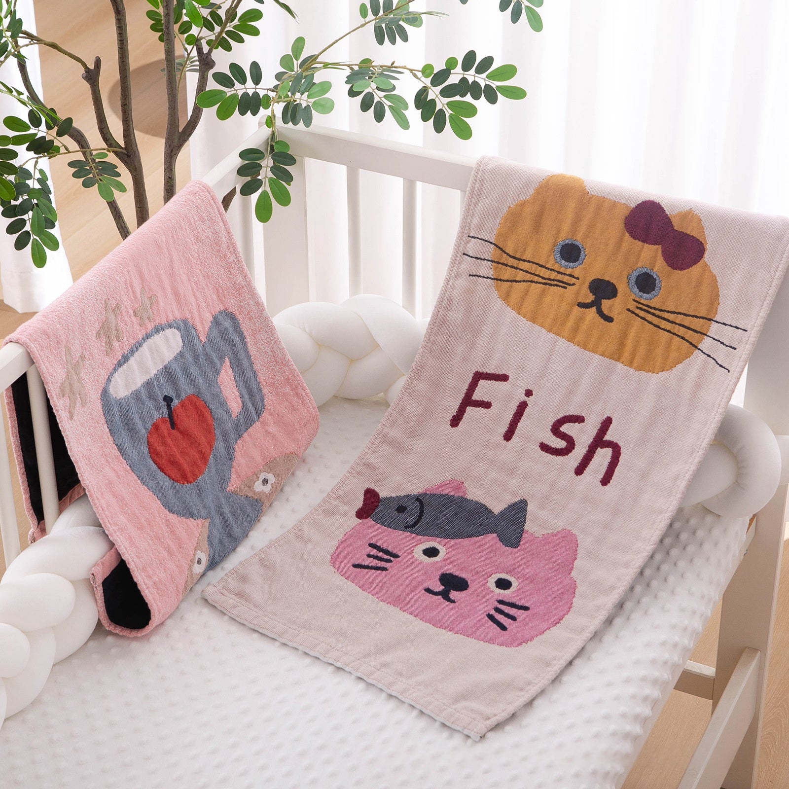 Linge de coton Serviette de coton lavée Pure Cotton Gauze